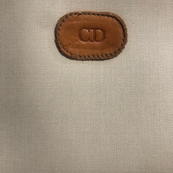 CHRISTIAN DIOR canvas and leather clutch - Picture 14 of 16